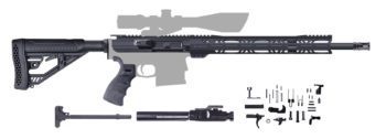 AR-10 Rifle Kit – 18″ / 308 WIN / 1:10 / 15″ M-LOK Rail / BCG / CH H / Buttstock Kit / LPK / A-205-182
