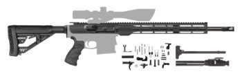 AR-10 Rifle Kit – 18″ / 308 WIN / 1:10 / 15″ M-LOK Handguard / Rail / Bolt Carrier Group / Charging Handle / Buttstock Kit / Lower Parts Kit / 205182