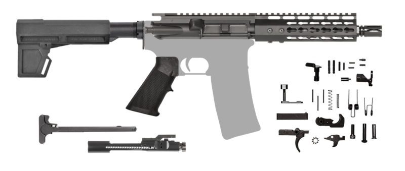 AR-15 Pistol Kit 7.62 Keymod with Shockwave Blade