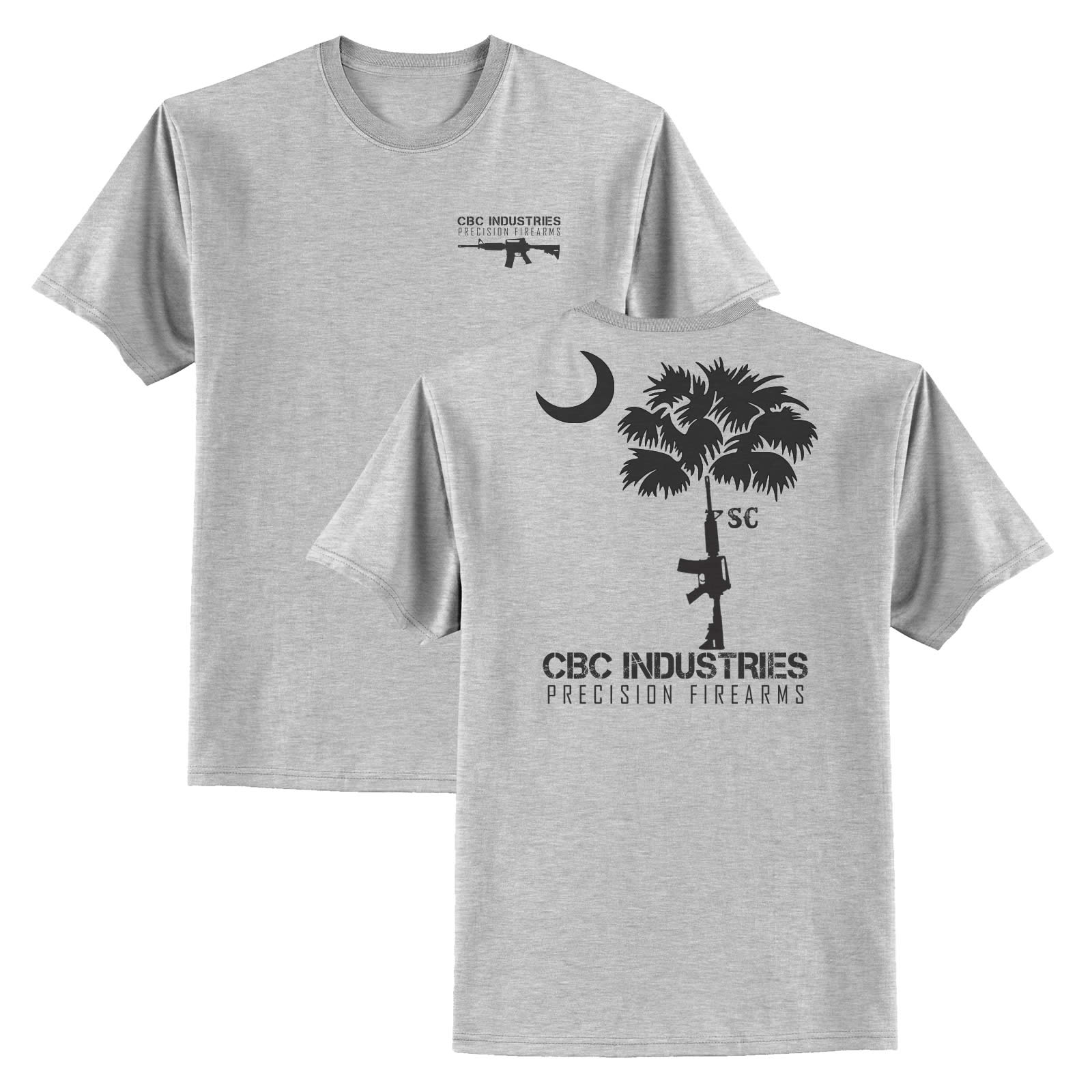 cbc-industries-t-shirt-palmetto-tree-grey