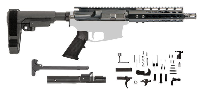AR15 Pistol Kit ? 7.5 Inch / 7.62?39 / Keymod / SBA3