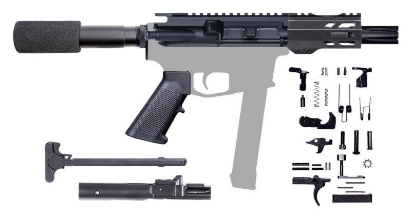 ar9 4 inch wasp pistol kit 4 inch m lok 205 759