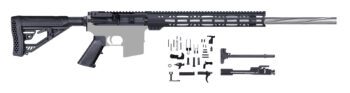 AR-15 Rifle Kit / 24 Inch spiral cut / .223 Wylde / 1:8 / 15 inch flat top handguard / BCG / Charging Handle / Buttstock Kit / Lower Parts Kit / 205-230