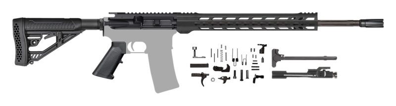 ar15 rifle kit 20 inch straight flute 223 wylde afterburner keymod 205224