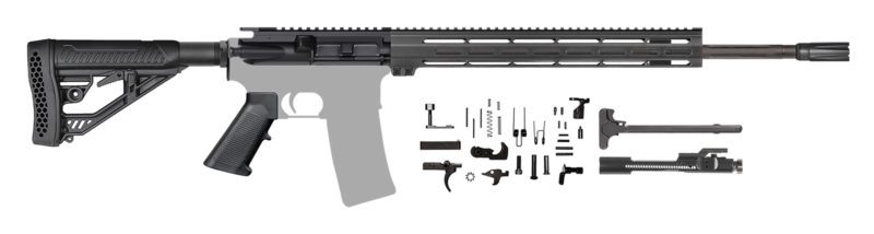 ar15 rifle kit 20 inch straight flute 223 wylde afterburner mlok 205227