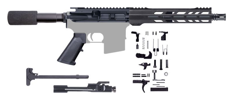 ar15 105 inch pistol kit 300aac 10 inch m lok 205 745