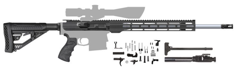 ar10 rifle kit 20 inch 308 win stainless steel m lok 205187