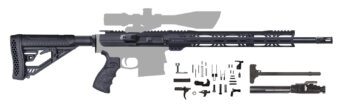AR-10 Rifle Kit – 18″ / .308 / 1:10 / 15″ M-LOK Handguard / Bolt Carrier Group / Charging Handle / Buttstock Kit / Lower Parts Kit/205-184