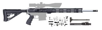 AR-10 Rifle Kit – 20″ / .308 / 1:10 / Stainless Steel / 15″ M-LOK / BCG / CH H / Buttstock Kit / LPK / A-205-189