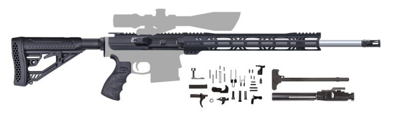 ar10 rifle kit 20 inch stainless steel 308 win mlok 205189