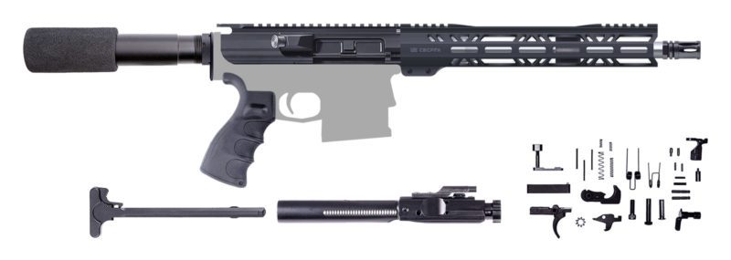 ar10 125 inch pistol kit 308 12 inch m lok 205 700