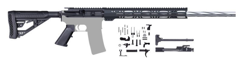 ar15 rifle kit 24 inch 223 stainless steel bull mlok 205240