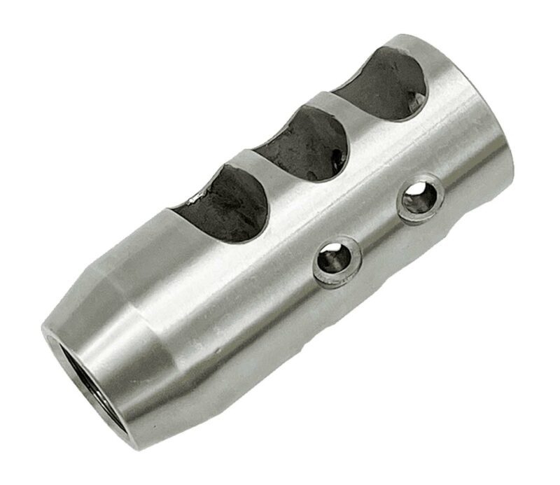 ar15 compensator stainless steel muzzle brake image 3 220 925