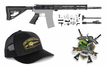 AR-15 Rifle Kit - 16" / .223 WYLDE / 1:8 / Stainless Steel / Bear Claw / 12″ Keymod Handguard / CBC INDUSTRIES HAT/ CBC INDUSTRIES VIPER VINYL STICKER / S-205-904