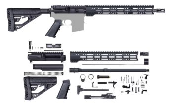 Unassembled AR-15 Rifle Kit - 16 INCHES / 5.56 / M-LOK / U-205-100