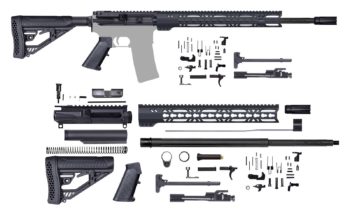 UNASSEMBLED AR-15 Rifle Kit – 20 Inch Straight Flute / .223 Wylde / 1:8 / 15″ Keymod Handguard / Afterburner Compensator / BCG / Charging Handle / Buttstock Kit / Lower Parts Kit / U-205-224