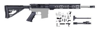 BLEMISHED - AR-15 RIFLE KIT - 16INCH / .223 WYLDE / 1:8 / STAINLESS STEEL / STRAIGHT FLUTE / 12INCH KEYMOD HANDGUARD / BCG / CHARGING HANDLE / BUTTSTOCK KIT / LOWER PARTS KIT / A-205-320