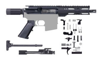 AR-15 PISTOL KIT/7.5 INCH 5.56/7" M-LOK/MICRO BUFFER TUBE/BCG/205-261