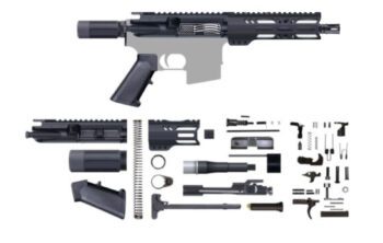 UNASSEMBLED AR-15 PISTOL KIT/7.5 INCH 5.56/7" M-LOK/MICRO BUFFER TUBE/BCG/U-205-261